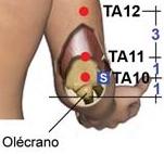 H5 [10] = TA10 Triplo Aquecedor (YANG) - Vasos Linfáticos, Canal Mamário, Ouvidos, Olhos e Ombros H5 10 (TA10) Sedação Micção irregular, zumbidos nos ouvidos, dificuldades de audição,