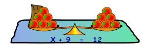 c) Qual o procedimento que devemos fazer em ambos os lados para que possamos encontrar o valor de x?