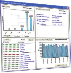 podem utilizar o software de Supervisão WaterMind para listar e analisar a informação de