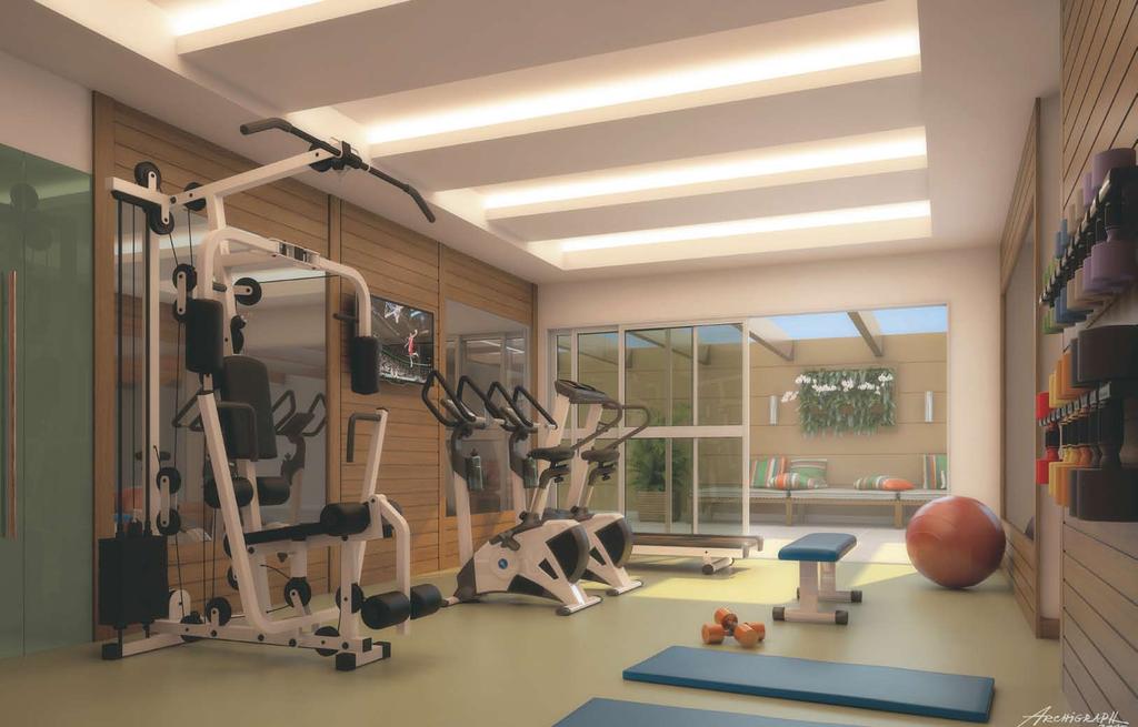 Fitness center.