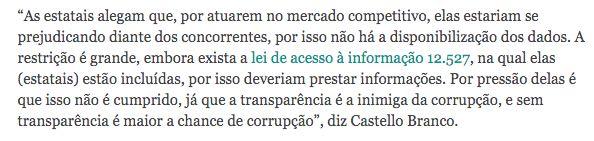 15/4/14 Petrobras: falta de transparência faz