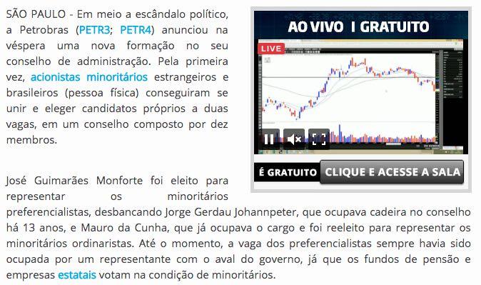 3/4/14 G1-5/09/2014 "O processo de indicação de diretores da Petrobras é exclusivo do