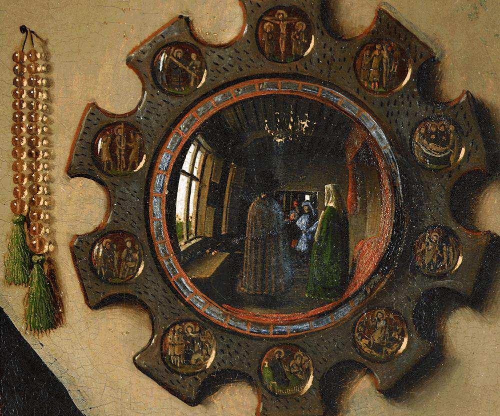 Figura 5 Espelho - Detalhe da figura 1 620 CONCLUSÃO Como vimos ao longo deste trabalho, num primeiro momento foi realizado um sobrevoo na vida de Jan van Eyck, mostrando alguns detalhes de sua