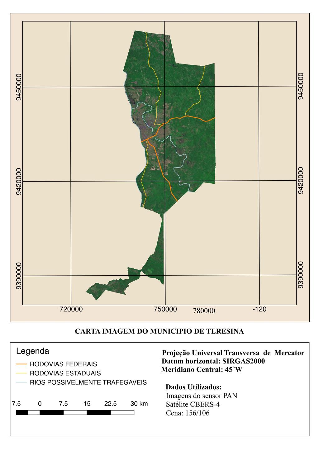 Figura 2 Carta imagem do município de