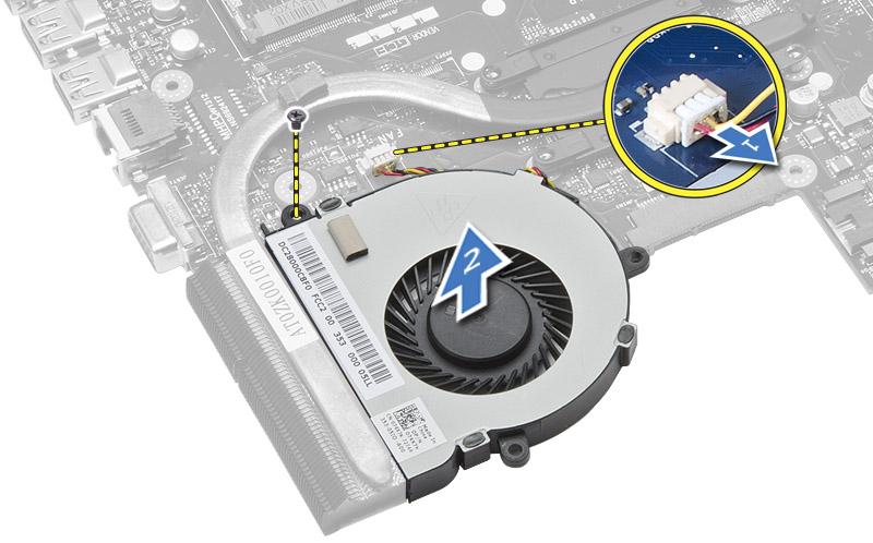 Como instalar o dissipador de calor 1. Posicione o dissipador de calor na placa do sistema. 2. Aperte os parafusos para prender o dissipador de calor na placa de sistema. 3.