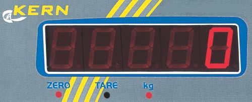 O indicador ao lado do símbolo kg indica que a unidade de peso atualmente projetada é kg. 2.