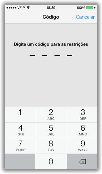 Agora e após ser solicitada, insiram uma palavra-passe Será necessário colocar uma palavra-passe.