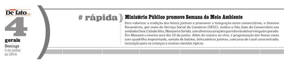 VEÍCULO: JORNAL DE FATO.