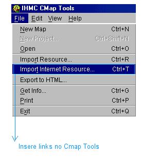 do programa o menu File e