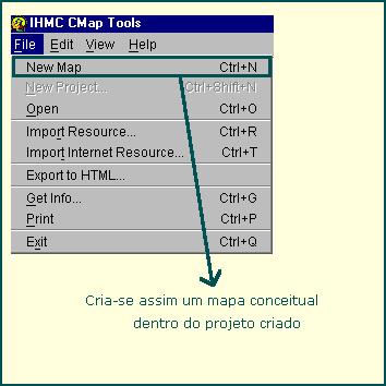 escolha a opção New Map