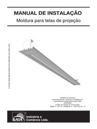 Manual para Telas de Projeção Instalação 8 -