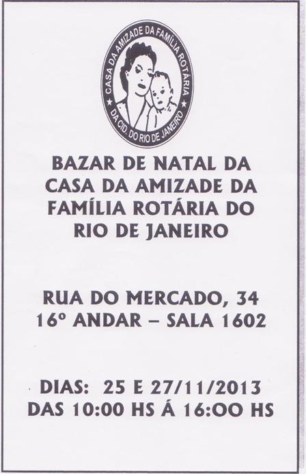 RC Barra da Tijuca tem o prazer de convidar a todos os companheiros do Distrito 4570, para o Barra Saúde, evento comunitário, que será realizado no dia 24 de novembro (domingo), na Av.