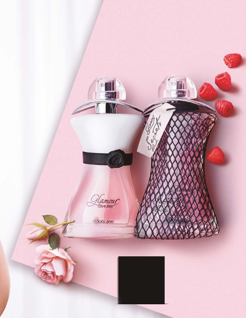 O SEGREDO DE GLAMOUR LOVE ME O BOTICÁRIO Da combinação única de pétalas de rosa e baunilha, criamos Glamour Love Me O Boticário. Uma fragrância nude que destaca a sensualidade natural das mulheres.