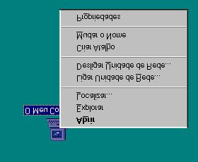 Este menu disponibiliza um conjunto de comandos que estão directamente relacionados com a acção que está a realizar no momento.