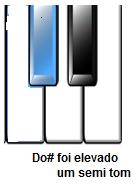 Vale mencionar que cada nota ou cada tecla do piano tem o valor dito (semitom ou meio