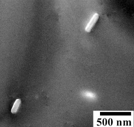 (A) (B) (C) (D) Figura 3 - Micrografias obtidas no MET (modo STEM-HAADF) do Aço ISO 5832-9, após encharque, mostrando a presença de partículas (A) e (C), com os respectivos espectros de EDX (B e D)