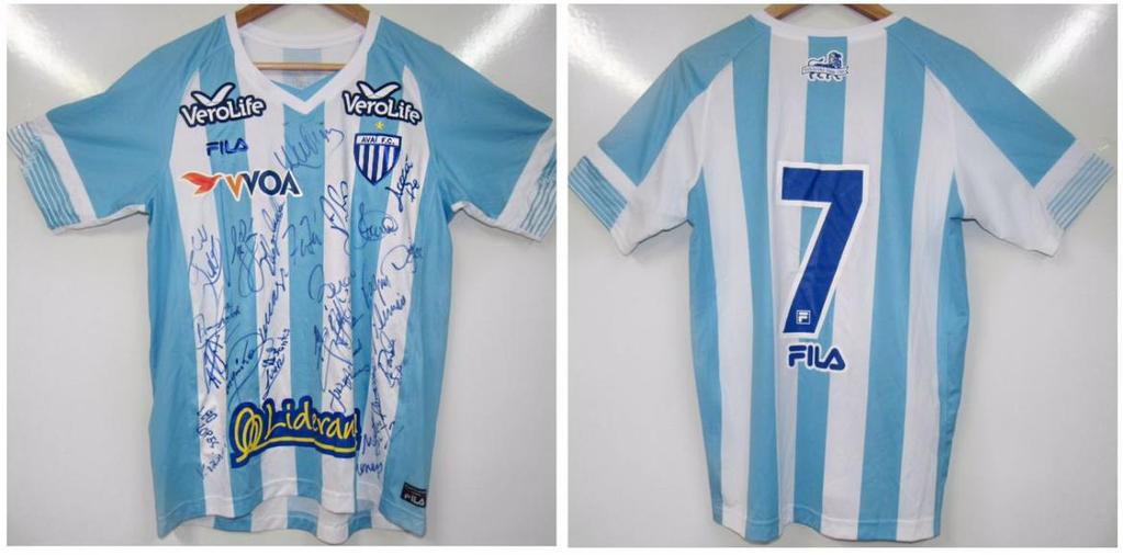 LOTE 12: Camisa Oficial Avaí Futebol Clube I 2016, devidamente