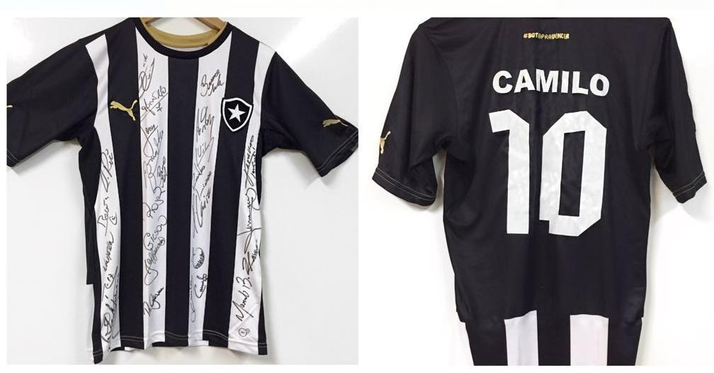 LOTE 15: Camisa Oficial Botafogo de Futebol e Regatas, nº 10, Camilo,