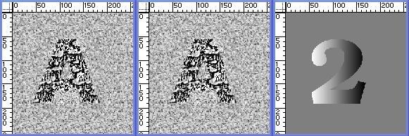 Em (d) e (e) primeiro experimento aparece o resultado do casamento para faixa de busca entre +5 e -5, com passo de 0.