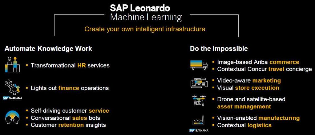 SAP s vision for enterprise machine