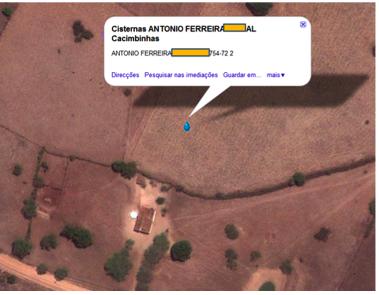 Georreferenciamento de cisternas Ferramenta criada como estudo para explorar dados recebidos pela SAGI da ArCculação do Semiárido ASA.