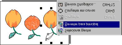 Ao clicar com o botão direito sobre um clone, é possível selecionar o objeto principal e reverter as modificações feitas no clone, voltando ao formato do