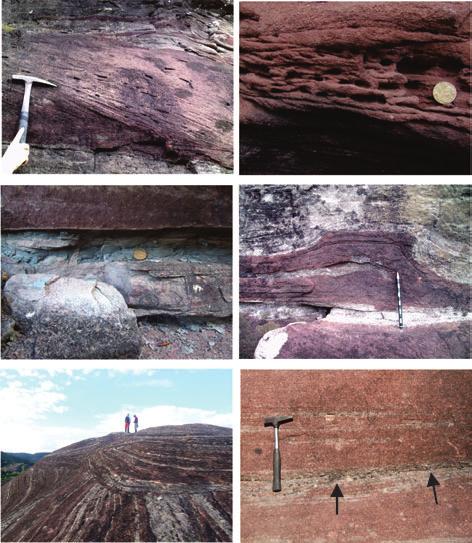 Elementos arquitetônicos da Formação Serra do Apertado Aag (Arenito com estratificação cruzada de grande porte): essa fácies é exclusiva da Formação Pedra Pintada, sendo formada por arenito médio com