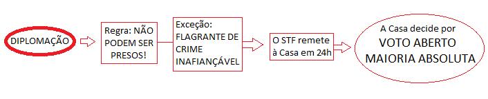 - Como o dispositivo diz pelo voto da maioria de seus membros, deve-se entender como maioria absoluta. - A decisão da Casa é política e discricionária.