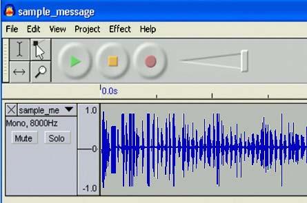 Análise dos Arquivos de Áudio para obtenção de MOS Os arquivos de áudio podem ser visualizado com a ferramenta Audacity, que foi concebida para