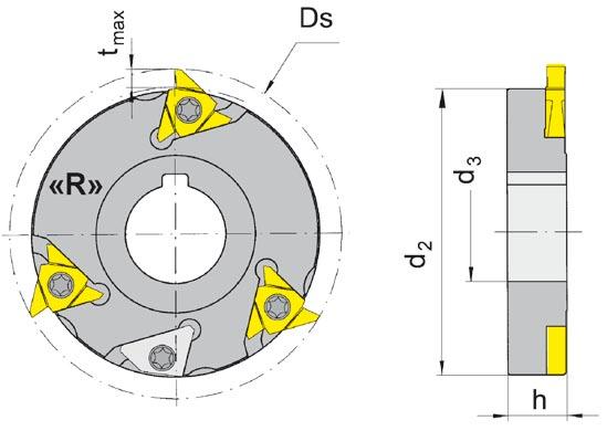 MK50.20 para pastilha R/L314.MK50.20 Ds d 2 h d 3 L.X090.27.04 R.X090.27.04 Seleccione versión R o L Selecione versão R ou L L314.