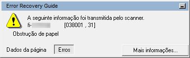 Capítulo 7 7.2 Códigos de erros exibidos no Painel de Quando um erro for detectado durante a utilização, o LED indicador se acenderá na cor laranja.