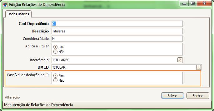 informação de Passível de dedução no IR na interface esteja marcada como S (indicando sim), a fim de que essas informações sejam exportadas na geração do arquivo.