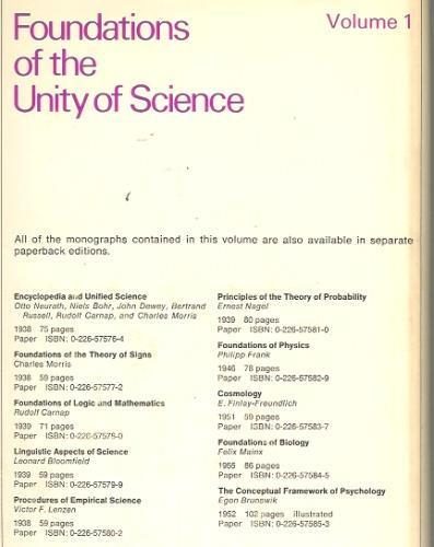 Neurath O projeto da ciência unificada Foundations of the Unity of Science (ed.
