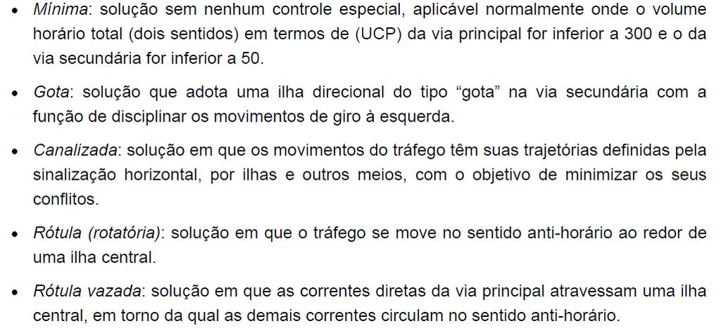 4 Tipos de interseção 4.