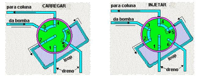 Instrumentação Sistema de Injeção da Amostra Alça de amostragem Permite a escolha do volume