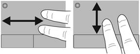 Rolagem A rolagem é útil para mover uma página ou imagem para cima, para baixo ou para os lados.