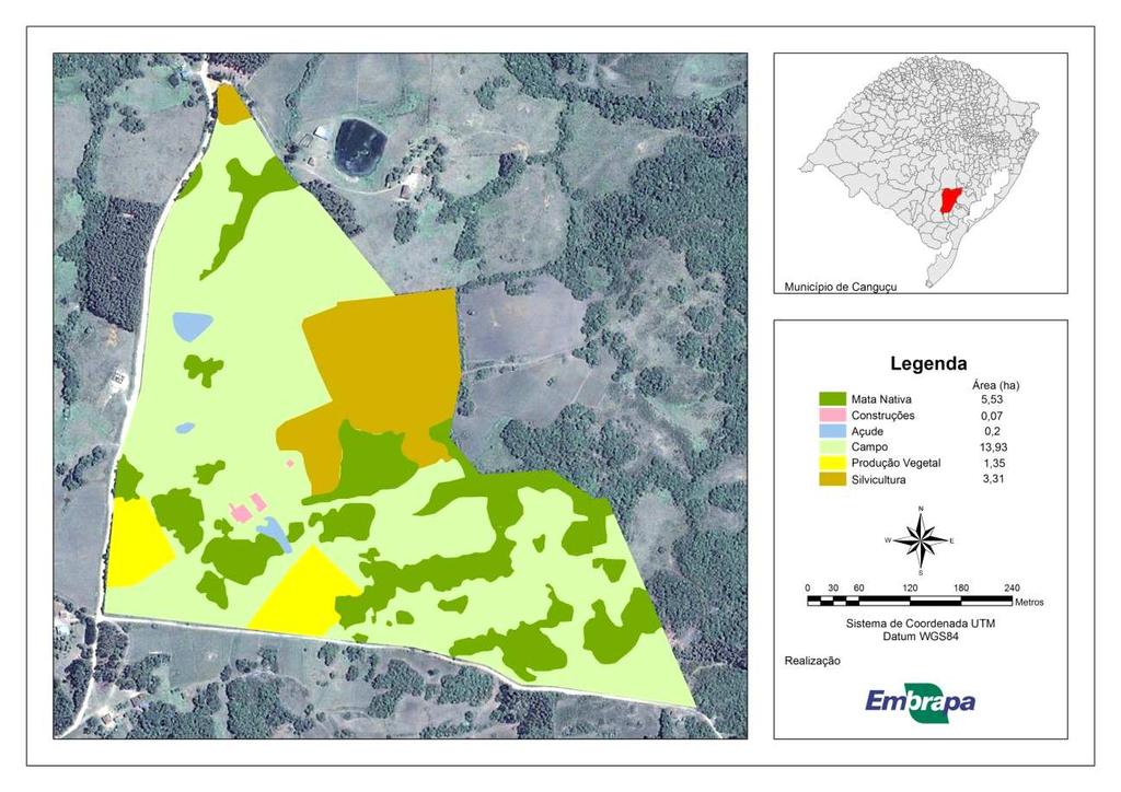 Avaliação do Uso da Terra em Pequenas Propriedades 5 Figura 4. Exemplo de mapeamento realizado em uma das propriedades avaliadas (propriedade C).