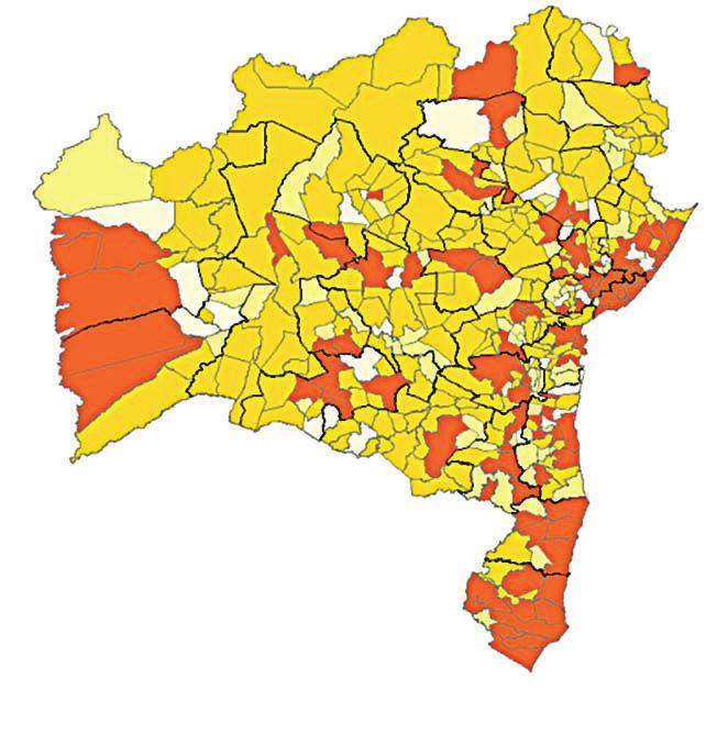 Índice de performance econômica e social dos municípios baianos: conceito, revisão metodológica e resultados Legenda Limites Território de Identidade Limites Municipais Classificação dos municípios