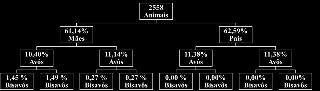 Valor muito baixo de tamanho efetivo foi observado por Faria et al.