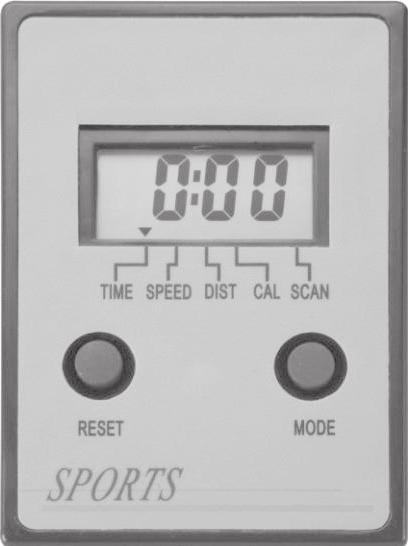 Uso do computador Especificação: Tempo (TMR) Distância (DIST) Contagem (CNT) Contagem Total (T.CNT) Caloria (CAL) 0: 00-99: 59 0.00-999.