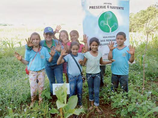 Construção Ciclo Hidrológico Plantio de mudas nativas Foi realizado uma visita no Memorial Serra da Mesa com todas as crianças da Escola Benedito Borges Vieira.