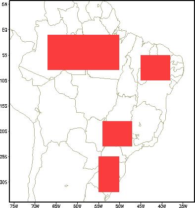 Em 2009, as regiões selecionadas apresentaram totais de precipitação que excederam a média histórica.