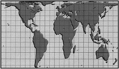 As figuras representam a distância real (D) entre duas residências e a distância proporcional (d) em uma representação cartográfica, as quais permitem estabelecer relações espaciais entre o mapa e o