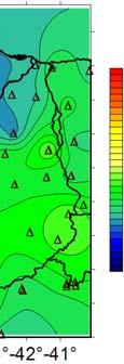 EIGEN-05C e AIUB-GRACE03S. 3.3 Diferença entree o MAPGEO2010 e os MGGs Primeiramentee são apresentados os resultados dos MGGs AIUB-GRACE03S e o GO CONS_GCF_2_TIM_R2.