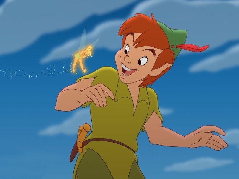 Peter Pan -- É um pequeno rapaz que se