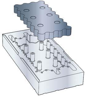 2316 Dureza (HRC) 30-35 HRC 30-35 HRC 30-35 HRC 30-35 HRC Manifold Pocket A Husky recomenda usinar um alojamento na placa porta manifold para o manifold.