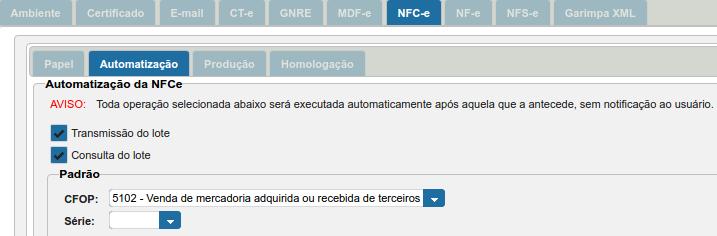 Autorizada assim que for salva, sendo desnecessário, portanto, autorizá-la manualmente.