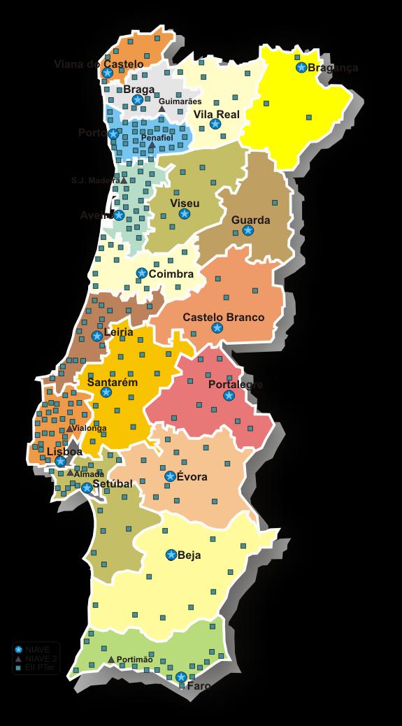 Respostas institucionais Distribuição e meios IAVE: 23 NIAVE (18 distrital e 5 descentralizados) com 77 militares 271 Equipas de Investigação