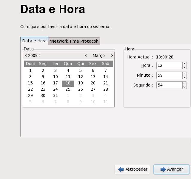 Guia Rápido de Introdução à Instalação Figura 17. Firstboot date and time screen 24.