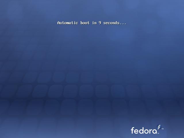 Inicie a sessão no sistema Fedora live Figura 1.
